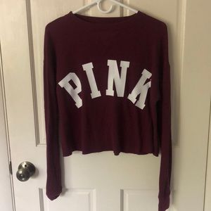 💙 PINK Crop Long Sleeve